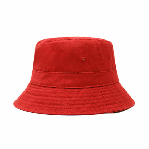 Classic Washed Cotton Bucket Hat - JSL FashionHatsJSL FashionCrimson Hector1 Pack - BH101RD