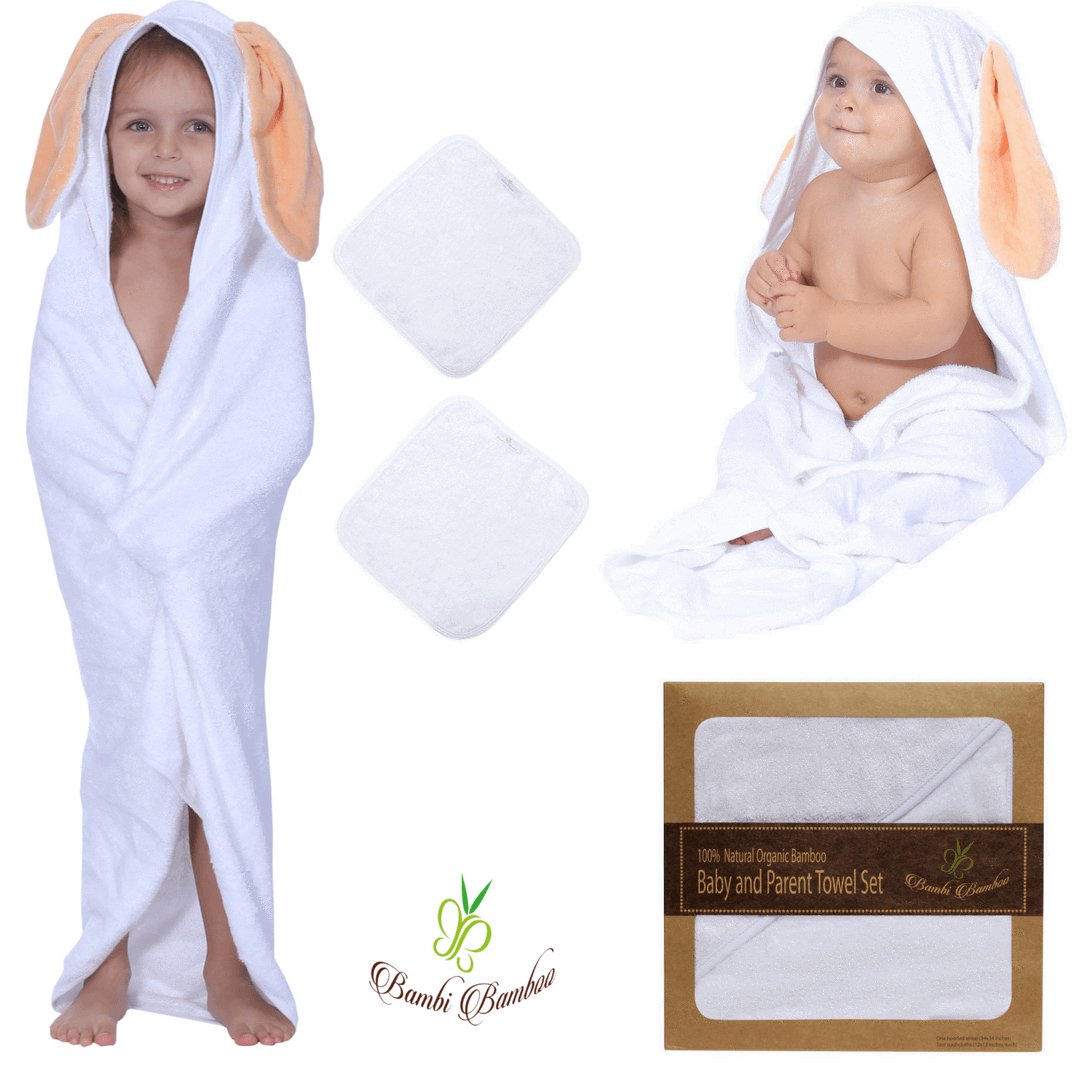 Amber Bunny Hooded Towel & 2 Washcloths - JSL FashionKids & BabiesJSL FashionRed Nyx63 - T04C - ZNII