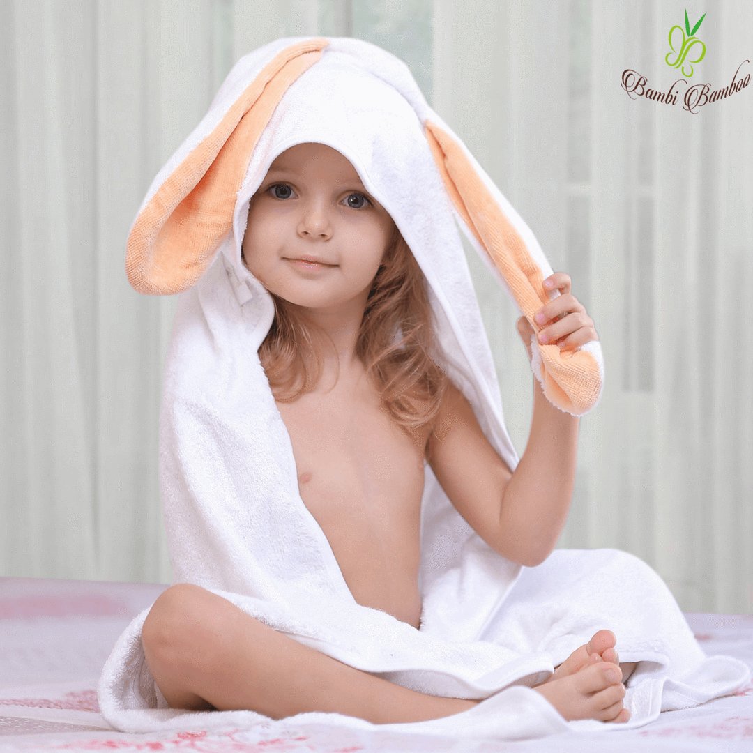 Amber Bunny Hooded Towel & 2 Washcloths - JSL FashionKids & BabiesJSL FashionRed Nyx63 - T04C - ZNII