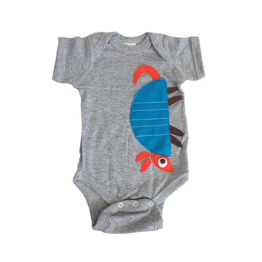 Armadillo Onesie - We Love Texas! - JSL FashionKids & BabiesJSL FashionSky Blue Milo18M - GRAY