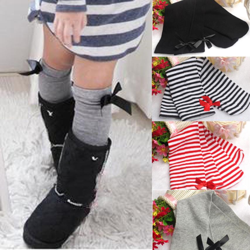 Baby Girls Leg High Barrel Cotton Socks In Bows - JSL FashionKids & BabiesJSL FashionOrange AriadneF - 4 - 12YEARS