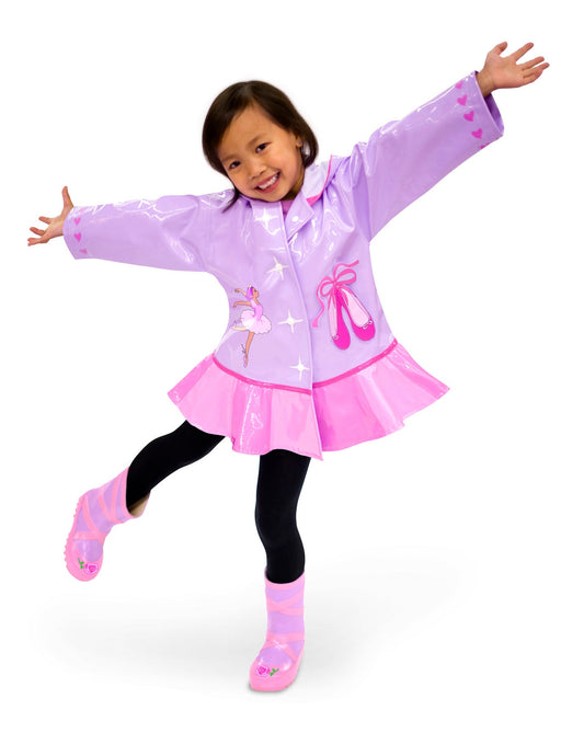 Ballerina Rainwear Set - JSL FashionKids & BabiesJSL FashionMagenta AshBALLERINA:RAINWEAR:6:3T