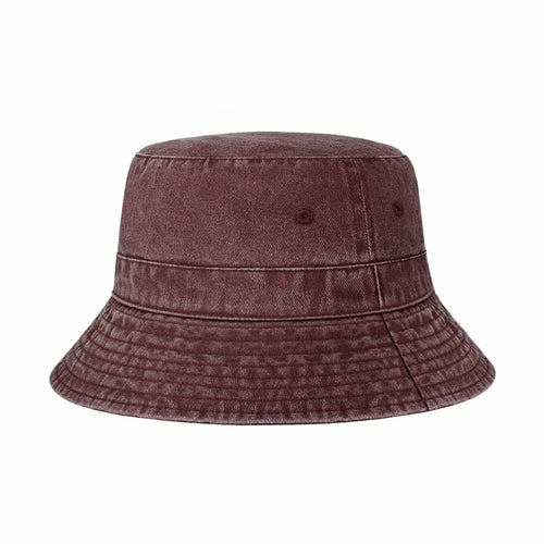 Classic Washed Cotton Bucket Hat - JSL FashionHatsJSL FashionCrimson Hector1 Pack - BH101BE