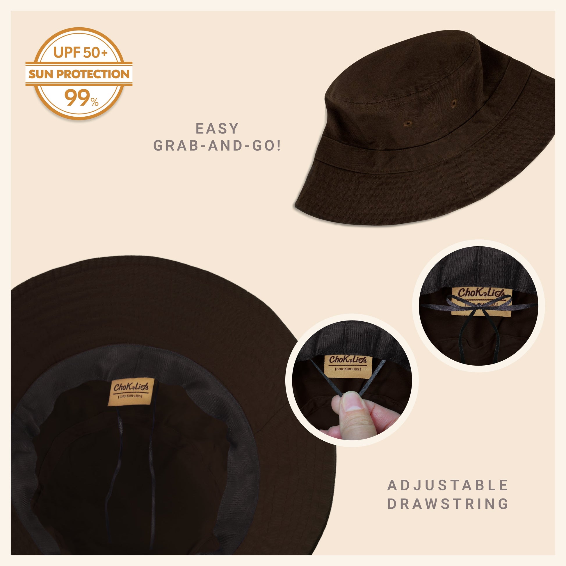 Classic Washed Cotton Bucket Hat - JSL FashionHatsJSL FashionCrimson Hector1 Pack - BH101BP