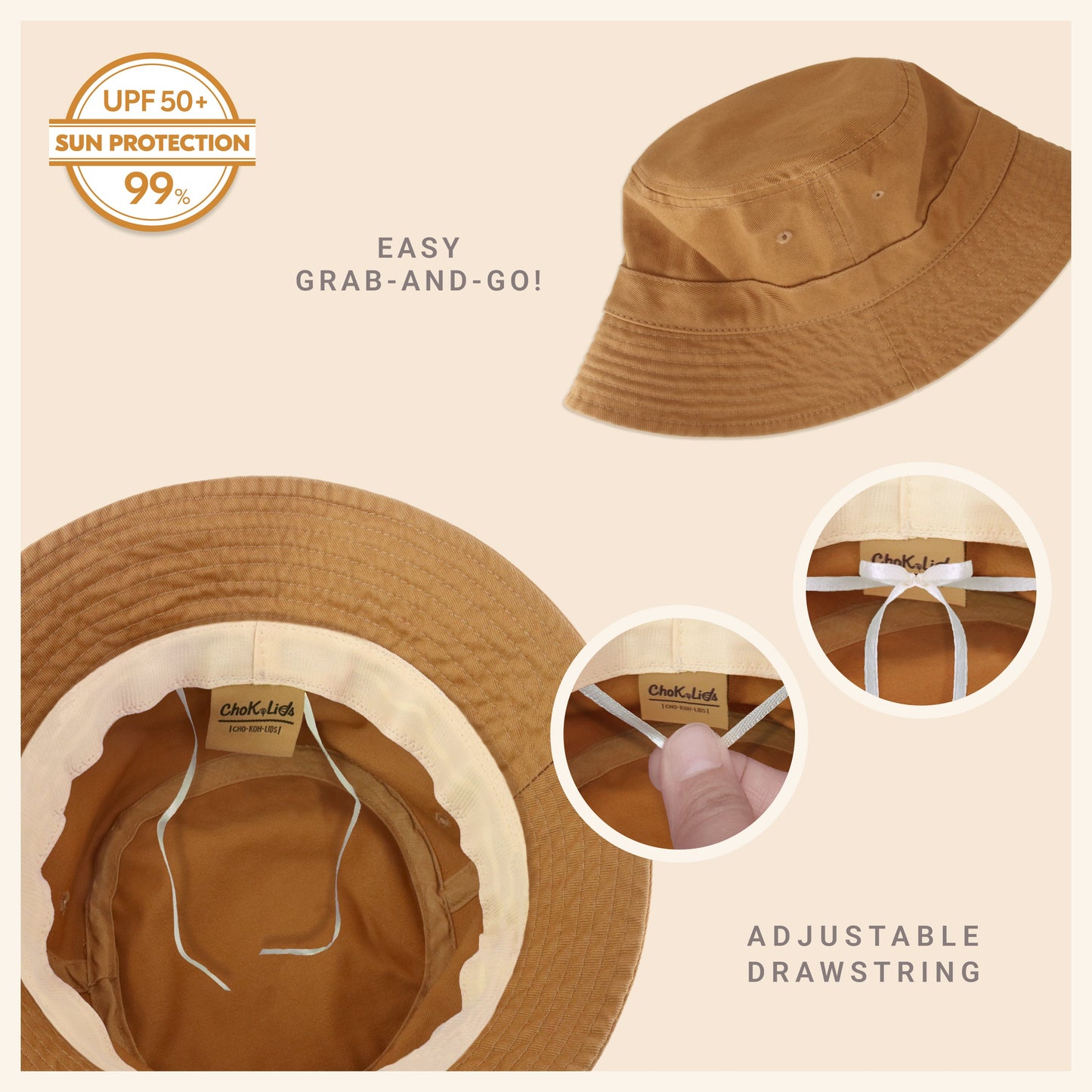 Classic Washed Cotton Bucket Hat - JSL FashionHatsJSL FashionCrimson Hector1 Pack - BH101BP