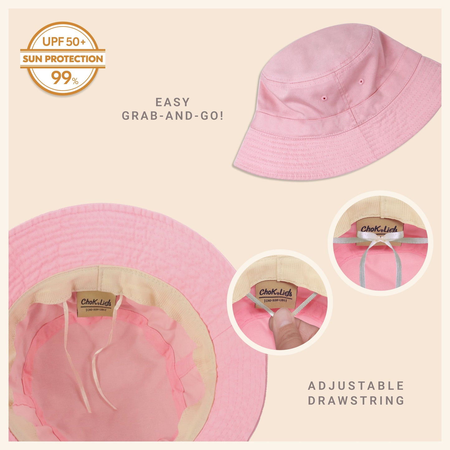 Classic Washed Cotton Bucket Hat - JSL FashionHatsJSL FashionCrimson Hector1 Pack - BH101BP