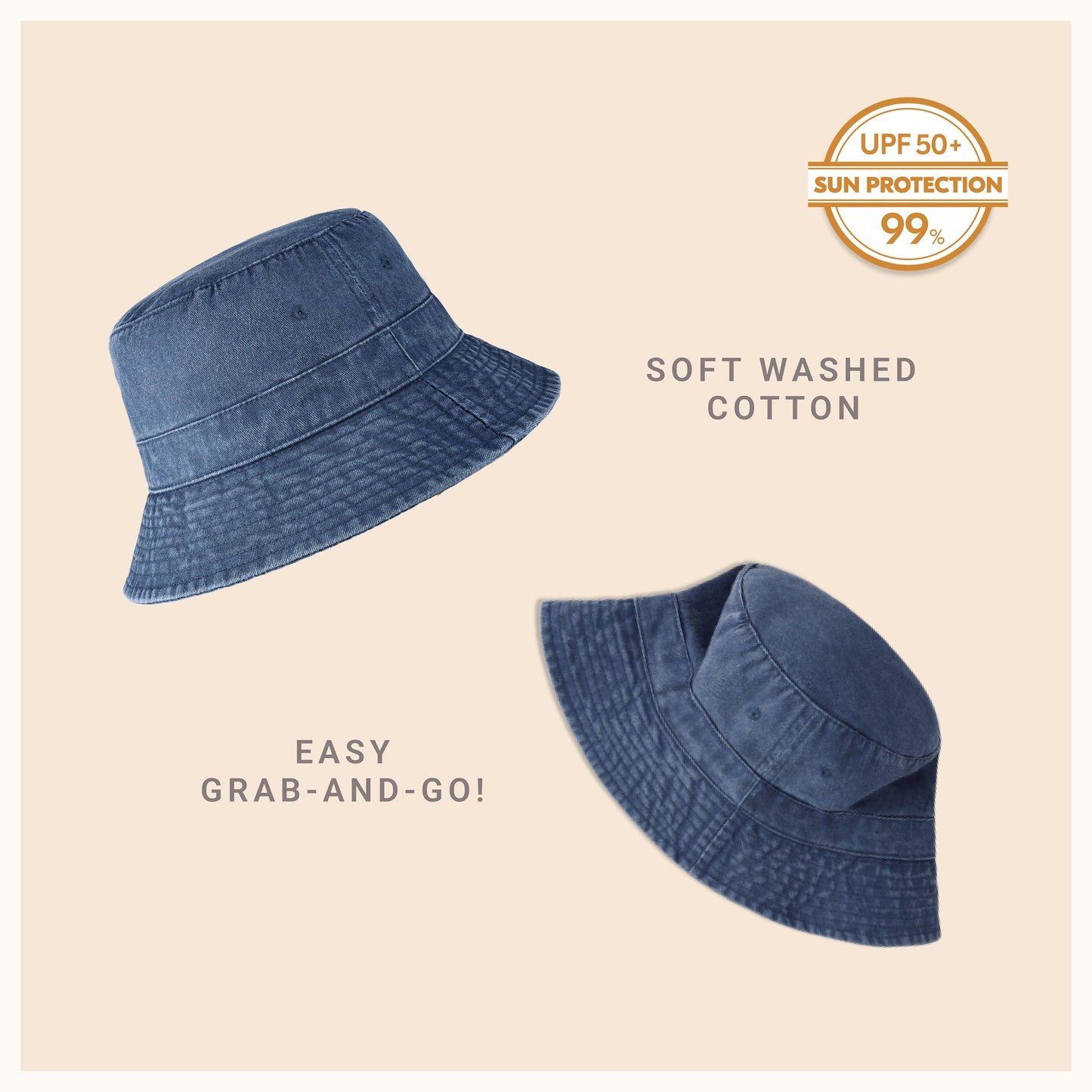 Classic Washed Cotton Bucket Hat - JSL FashionHatsJSL FashionCrimson Hector1 Pack - BH101BP