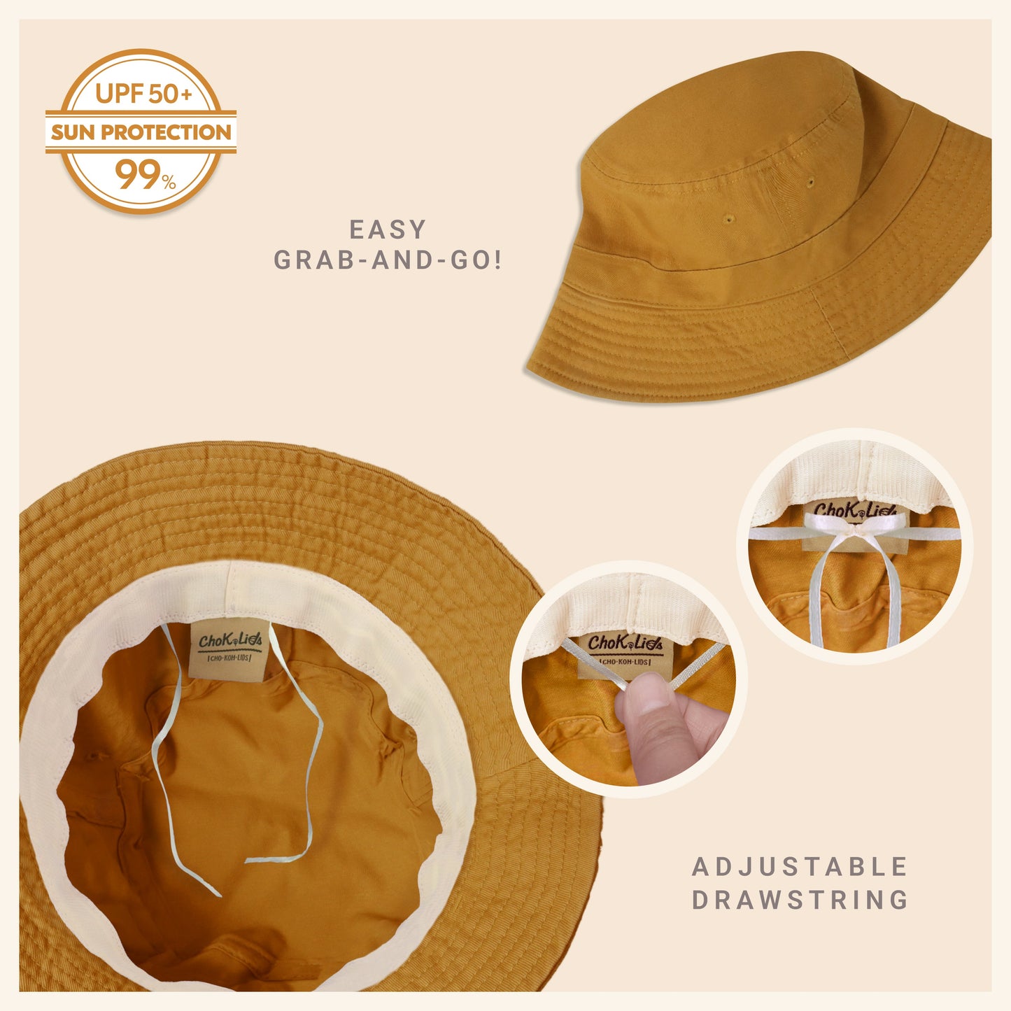 Classic Washed Cotton Bucket Hat - JSL FashionHatsJSL FashionCrimson Hector1 Pack - BH101BP