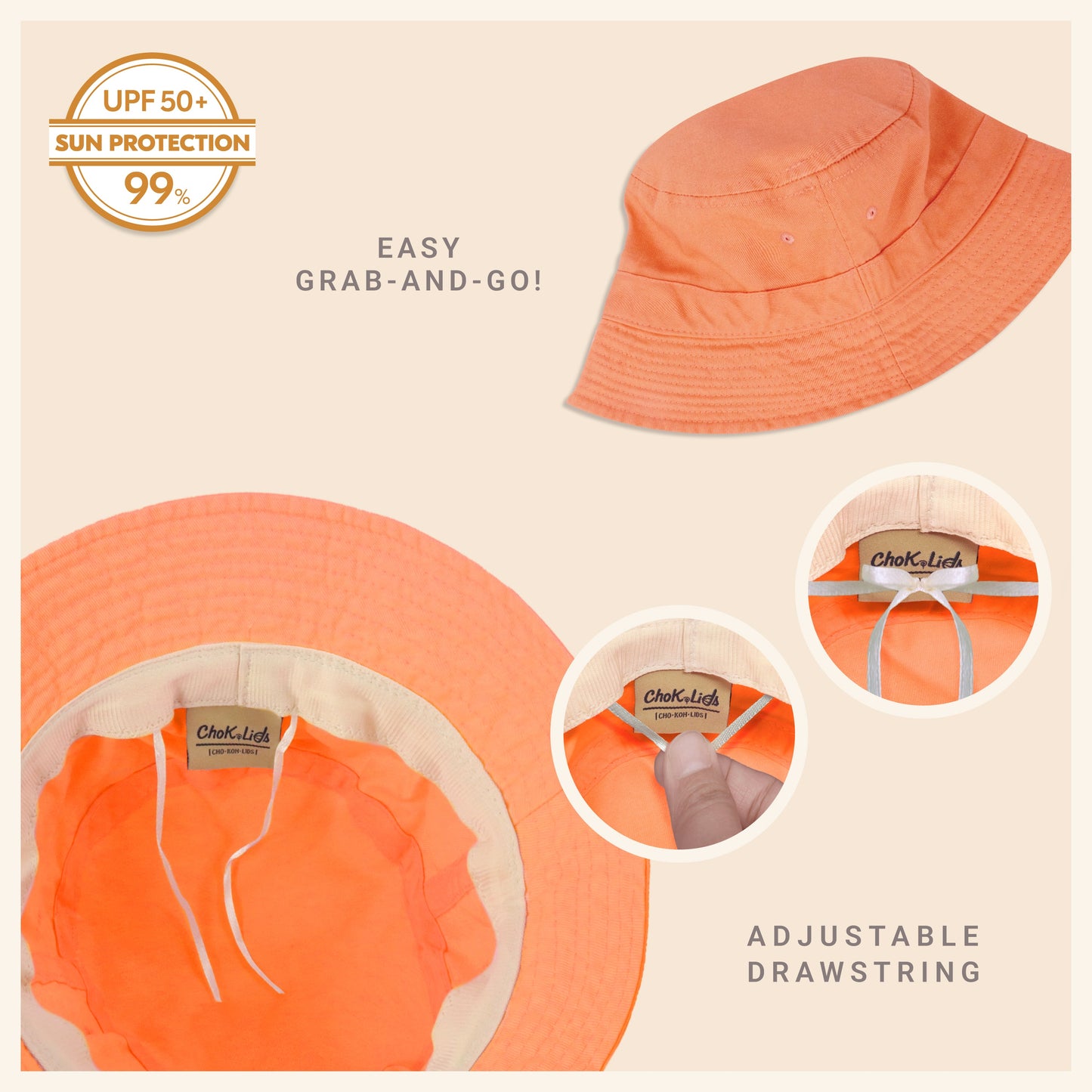 Classic Washed Cotton Bucket Hat - JSL FashionHatsJSL FashionCrimson Hector1 Pack - BH101BP