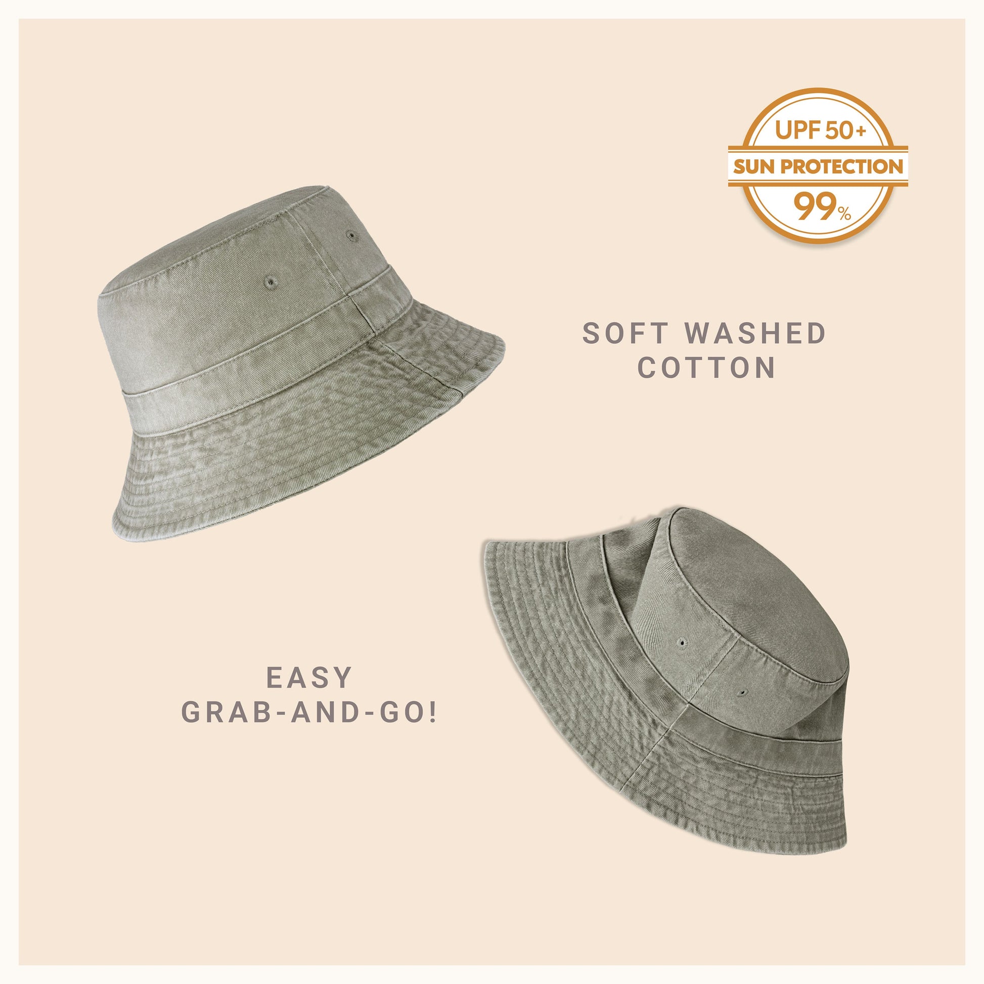 Classic Washed Cotton Bucket Hat - JSL FashionHatsJSL FashionCrimson Hector1 Pack - BH101BP