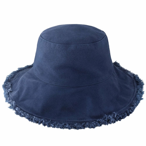 Wide Brim Frayed Bucket Hat - JSL FashionHatsJSL FashionCrimson Hector1 Pack - BH201NV