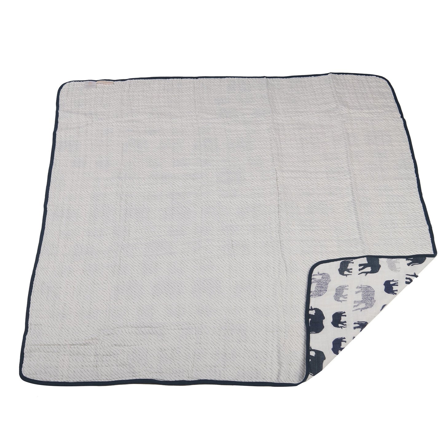 Blue Elephants and Spotted Wave Newcastle Blanket - JSL FashionBlankets & PillowsJSL FashionLavender Charlie700