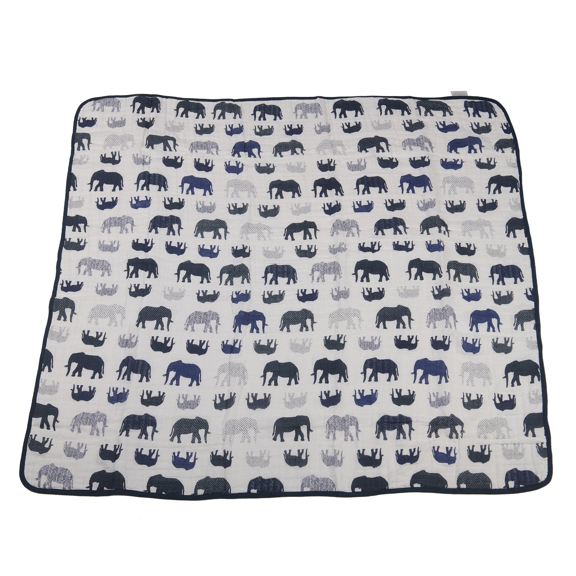 Blue Elephants and Spotted Wave Newcastle Blanket - JSL FashionBlankets & PillowsJSL FashionLavender Charlie700