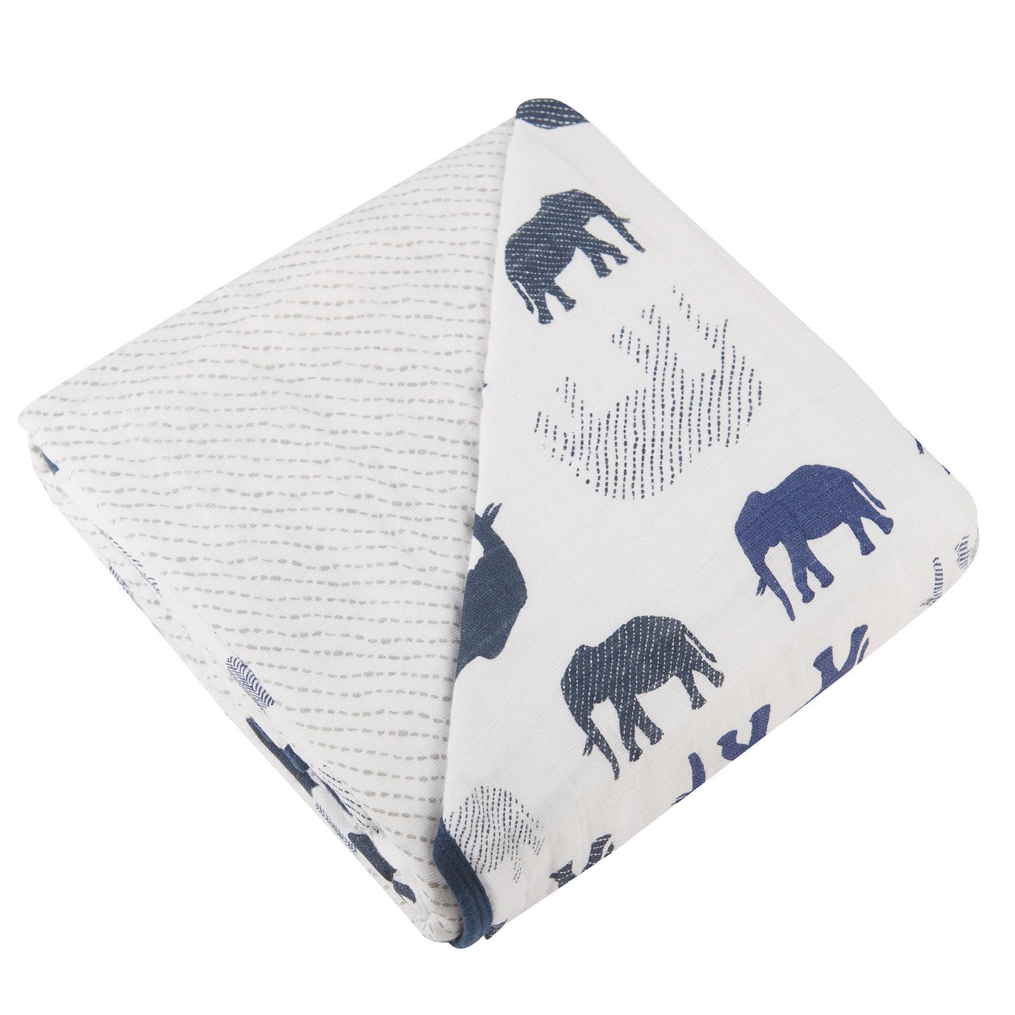 Blue Elephants and Spotted Wave Newcastle Blanket - JSL FashionBlankets & PillowsJSL FashionLavender Charlie700