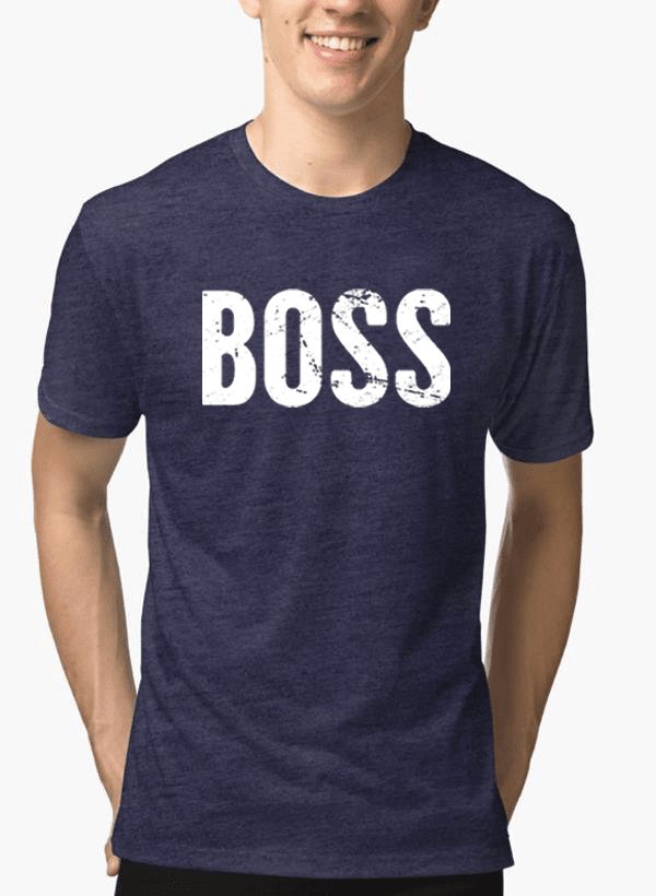 Boss Half Sleeves Melange T-shirt - JSL FashionT-shirtsJSL FashionScorpiusX - LARGE - RED