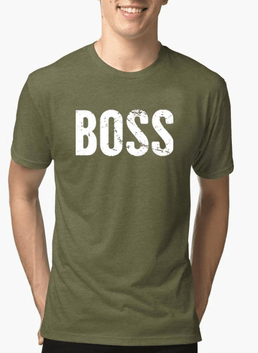 Boss Half Sleeves Melange T-shirt - JSL FashionT-shirtsJSL FashionScorpiusX - LARGE - RED