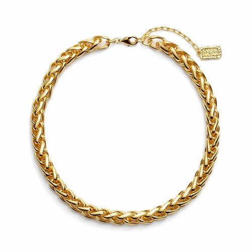 Braided Link short chain - JSL FashionNecklacesJSL FashionBlack DaisyN60088.10