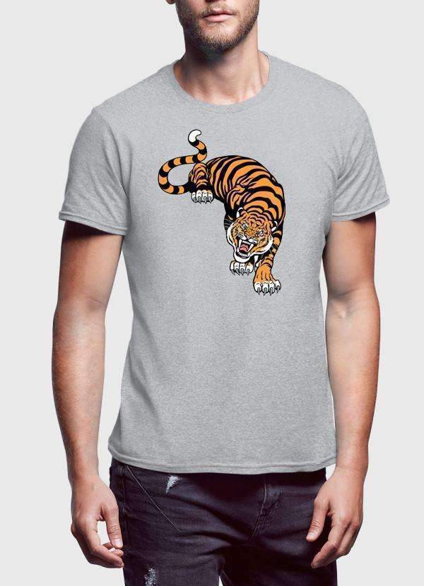 Cornered Tiger Printed T-Shirt - JSL FashionT-shirtsJSL FashionScorpiusSMALL - BLACK