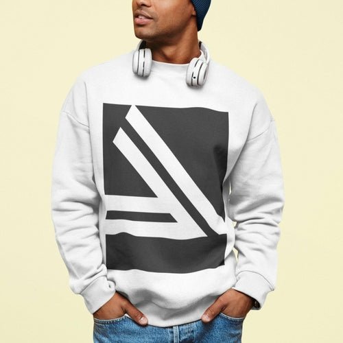 Double Slanted Logo Crewneck Sweatshirt - JSL FashionSweaters & HoodiesJSL FashionYellow Pandora1941195249