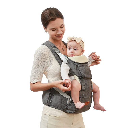 Ergonomic 3 - in - 1 Baby Carrier and Hipseat - JSL FashionKids & BabiesJSL FashionMaroon ChronosGREY CARRIER