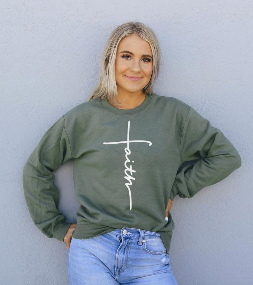 Faith Sweatshirt - JSL FashionSweaters & HoodiesJSL FashionAgateMAROON - 3XL