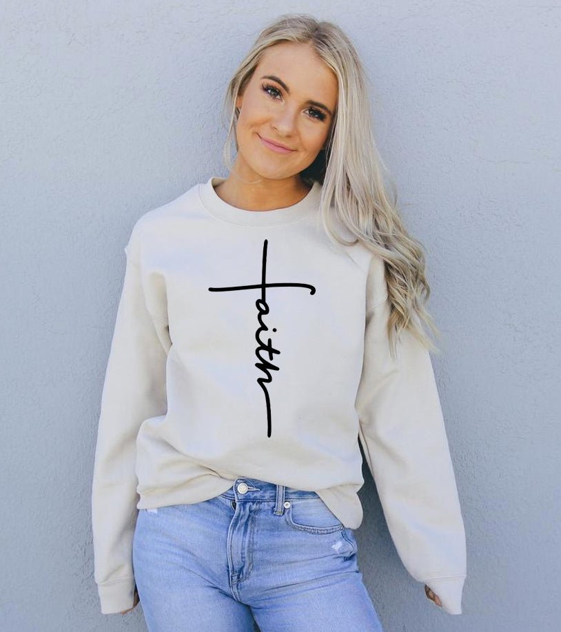 Faith Sweatshirt - JSL FashionSweaters & HoodiesJSL FashionAgateMAROON - 3XL