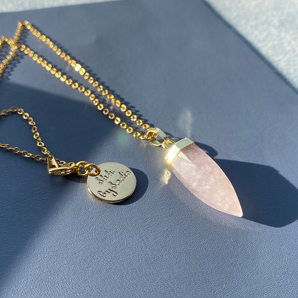 Glow Necklace - Crystal Quartz / Rose Quartz / Amethyst - JSL FashionNecklacesJSL FashionYellow AthenaAMETHYST