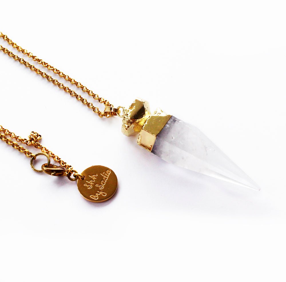 Glow Necklace - Crystal Quartz - JSL FashionNecklacesJSL FashionYellow AthenaSQ5311122