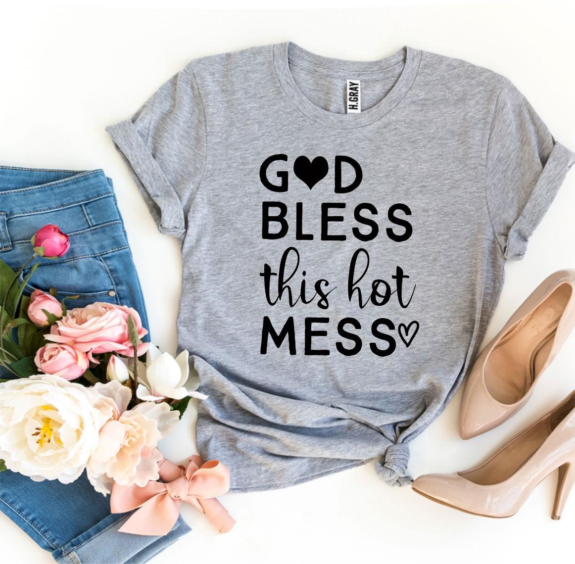 God Bless This Hot Mess T-shirt - JSL FashionT-shirtsJSL FashionAgate3XL - MAUVE