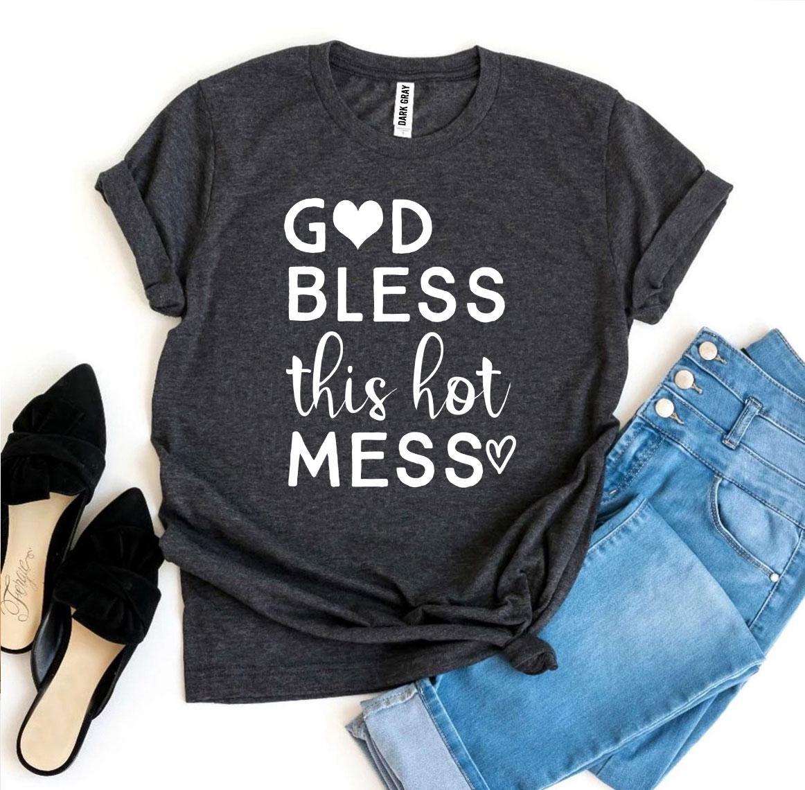 God Bless This Hot Mess T-shirt - JSL FashionT-shirtsJSL FashionAgate3XL - MAUVE