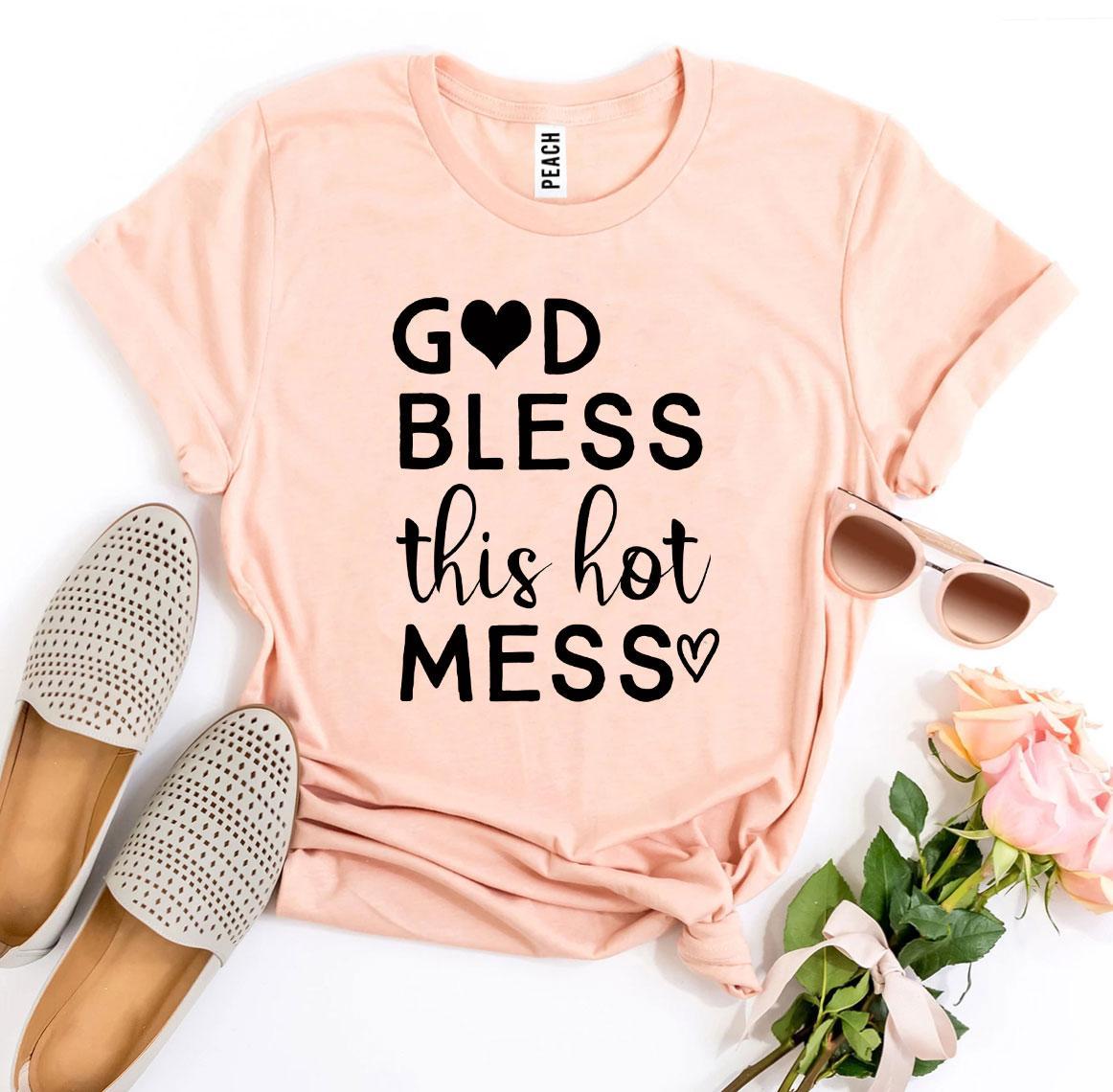 God Bless This Hot Mess T-shirt - JSL FashionT-shirtsJSL FashionAgate3XL - MAUVE