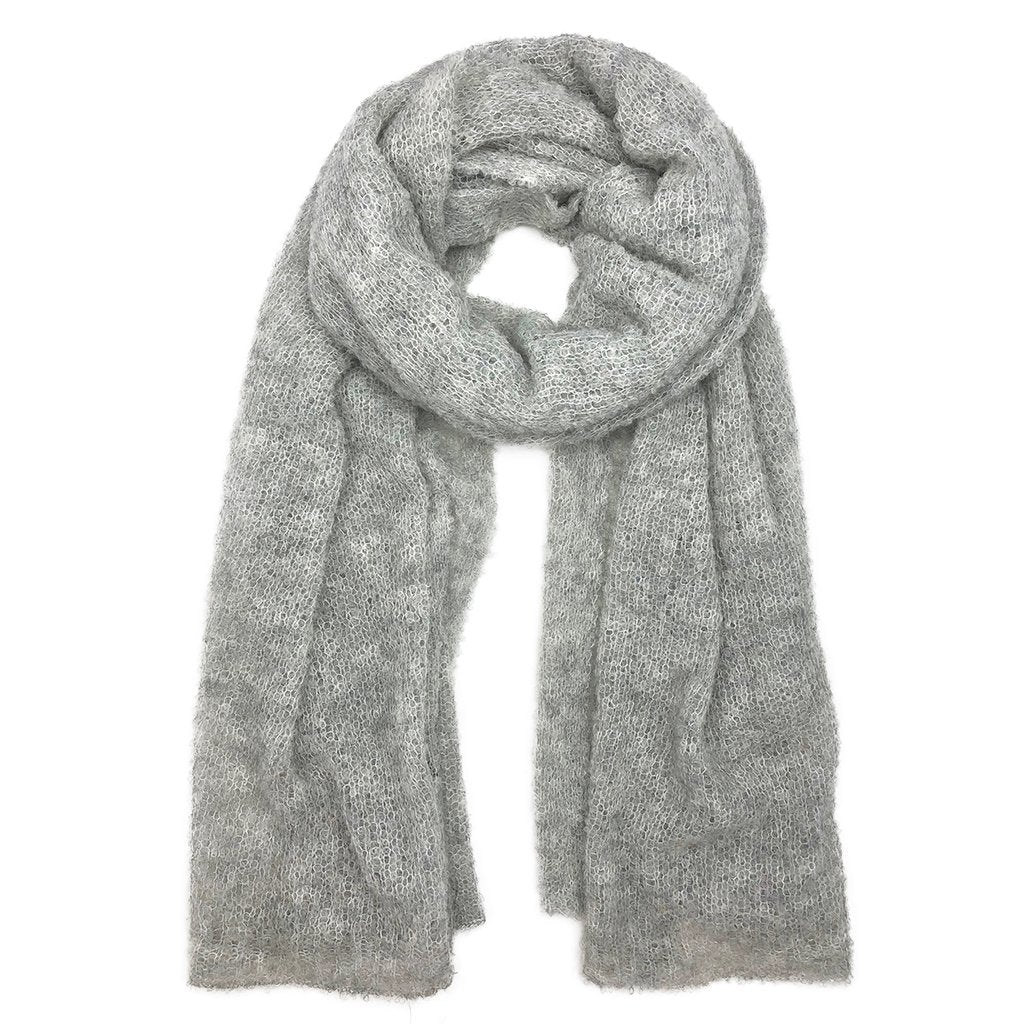 Gray Ultra Plush Alpaca Scarf - JSL FashionScarves & BandanasJSL FashionAriel130034