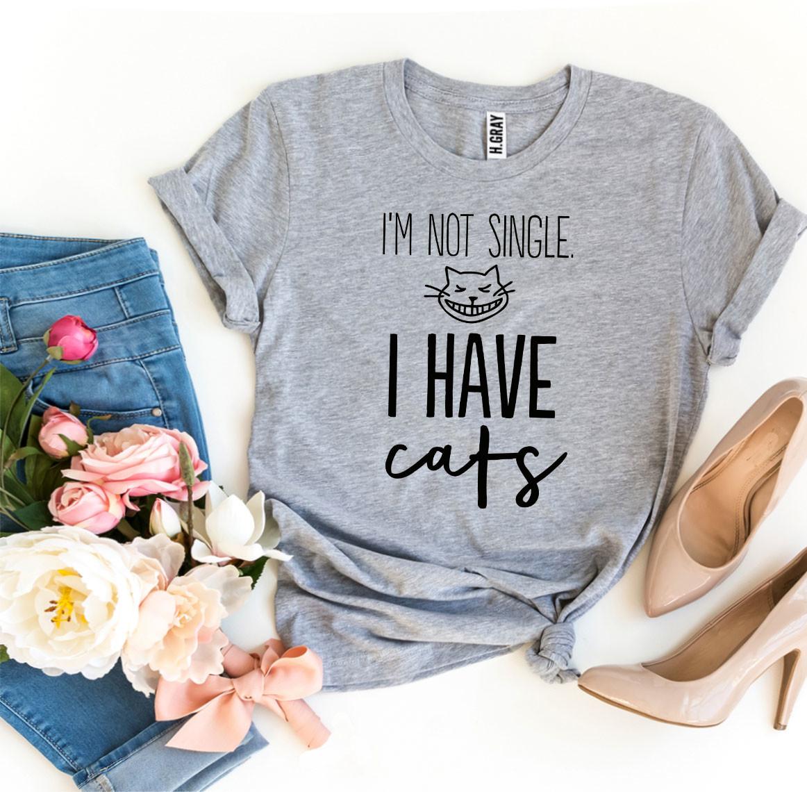 I’m Not Single I Have Cats T-shirt - JSL FashionT-shirtsJSL FashionAgateXL - NAVY