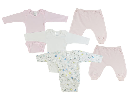 Infant Girls Long Sleeve Onezies and Joggers - JSL FashionKids & BabiesJSL FashionEmerald CloverCS_0510NB