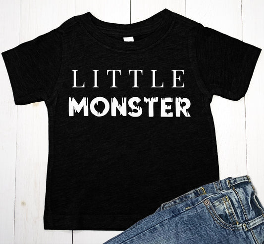 Little Monster Halloween Baby Boy or Toddler Shirt - JSL FashionKids & BabiesJSL FashionOrange ApolloOLIVE - 6 - 12MONTHS