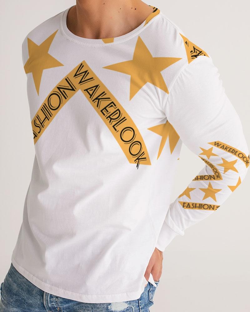 Men's Fashion Long Sleeve Wakerlook Tee - JSL FashionMensJSL FashionSky Blue SaffronKCCM01100RTW60XS