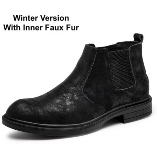 Mens Vegan Leather Angle Boots - JSL FashionMensJSL FashionYellow PandoraONMS030823D4 - BLKF - 40