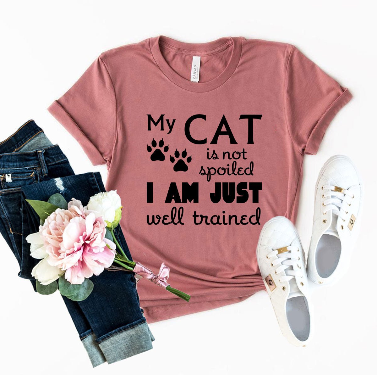 My Cat Is Not Spoiled Shirt - JSL FashionT-shirtsJSL FashionRed Alcestis311821