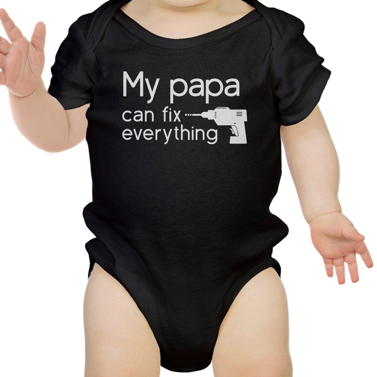 My Papa Fix Black Cute Baby Onesie Unique Fathers - JSL FashionBaby ClothingJSL FashionTeal Tiger6MONESIE