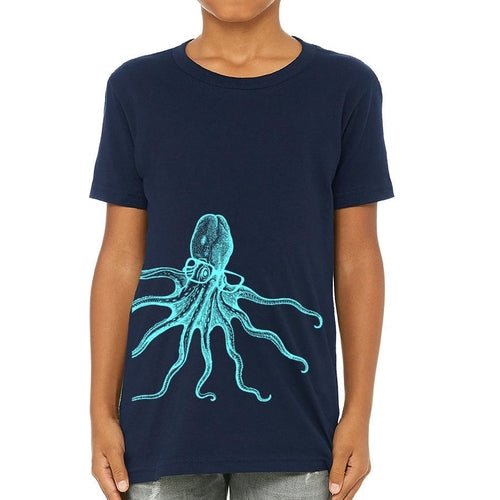 Octopus Wearing Glasses - JSL FashionKid's ClothingJSL FashionIndigo Tiger12 - NAVYBLUE