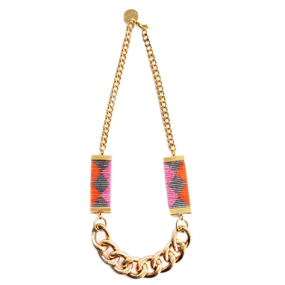 Priestess II Necklace - Pink / Green - JSL FashionNecklacesJSL FashionYellow AthenaPINK