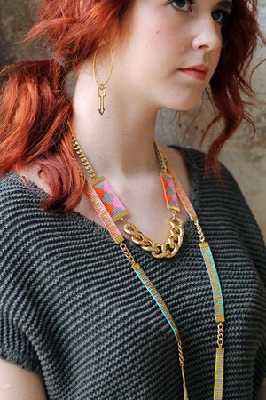 Priestess II Necklace - Pink / Green - JSL FashionNecklacesJSL FashionYellow AthenaPINK