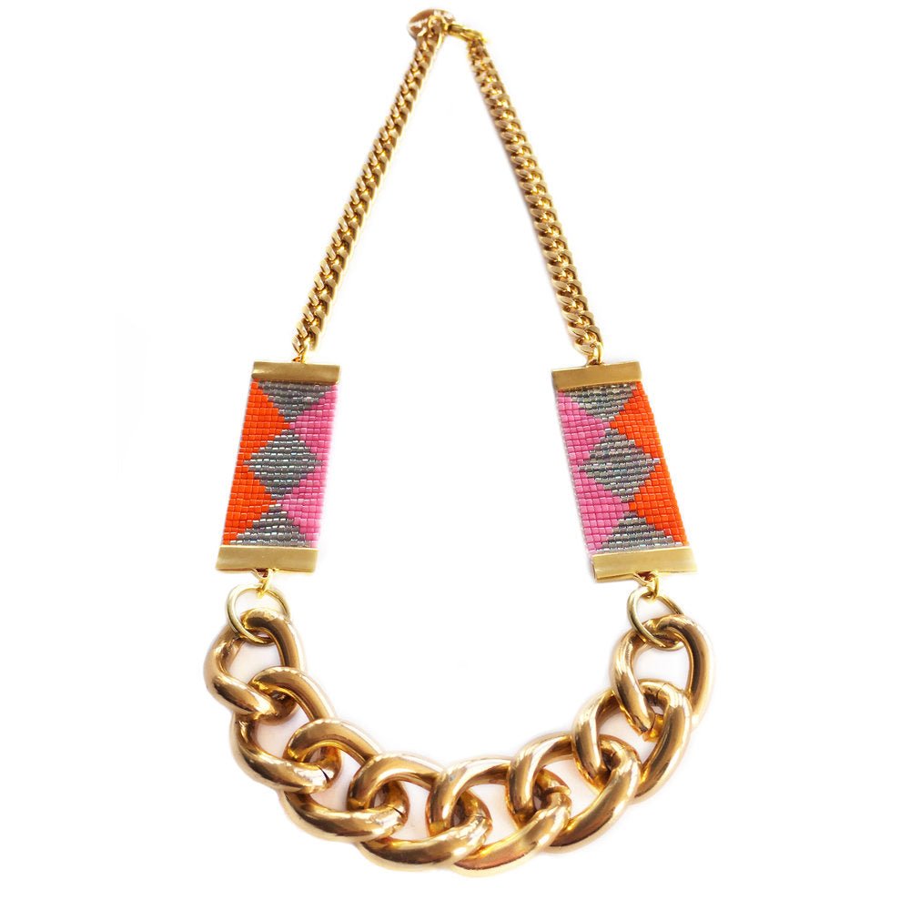 Priestess II Necklace - Pink / Green - JSL FashionNecklacesJSL FashionYellow AthenaPINK