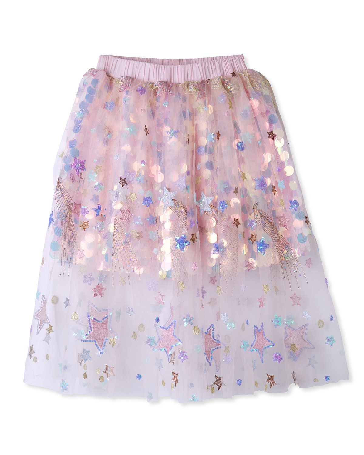 Skirt with Sequin Sparkle - JSL FashionKid's ClothingJSL FashionIvory Trillium2996 - 4y