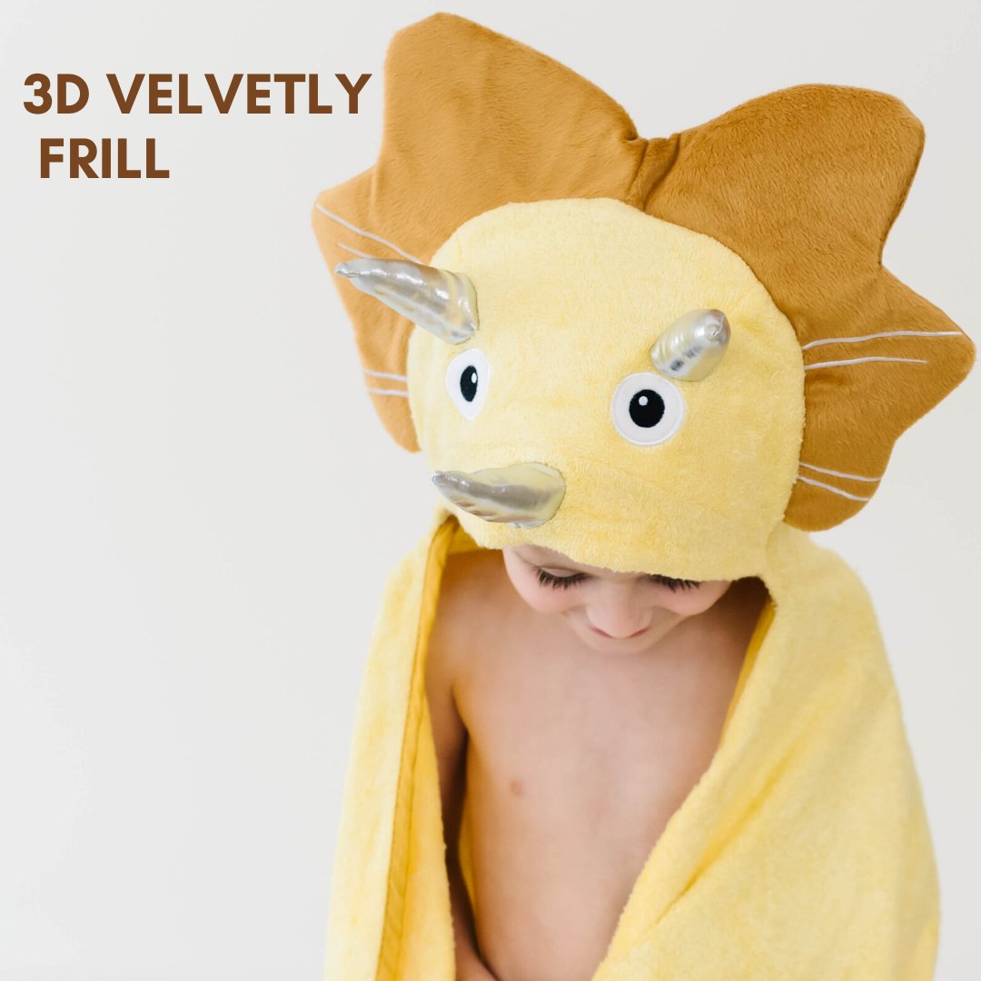 Toddler Hooded Towel Yellow Dinosaur - JSL FashionKids & BabiesJSL FashionRed Nyx1T - 3Z10 - POC9