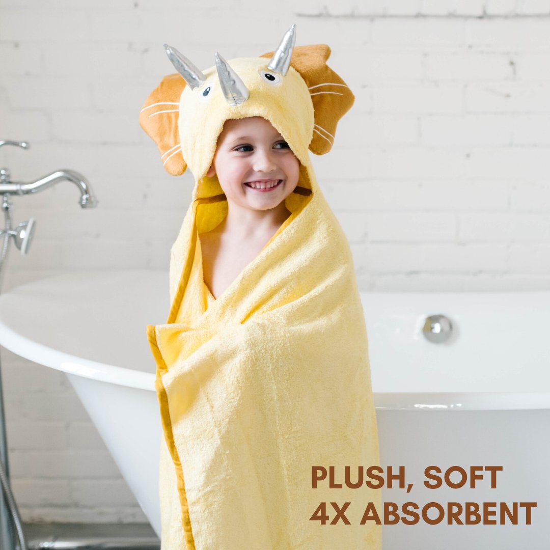 Toddler Hooded Towel Yellow Dinosaur - JSL FashionKids & BabiesJSL FashionRed Nyx1T - 3Z10 - POC9