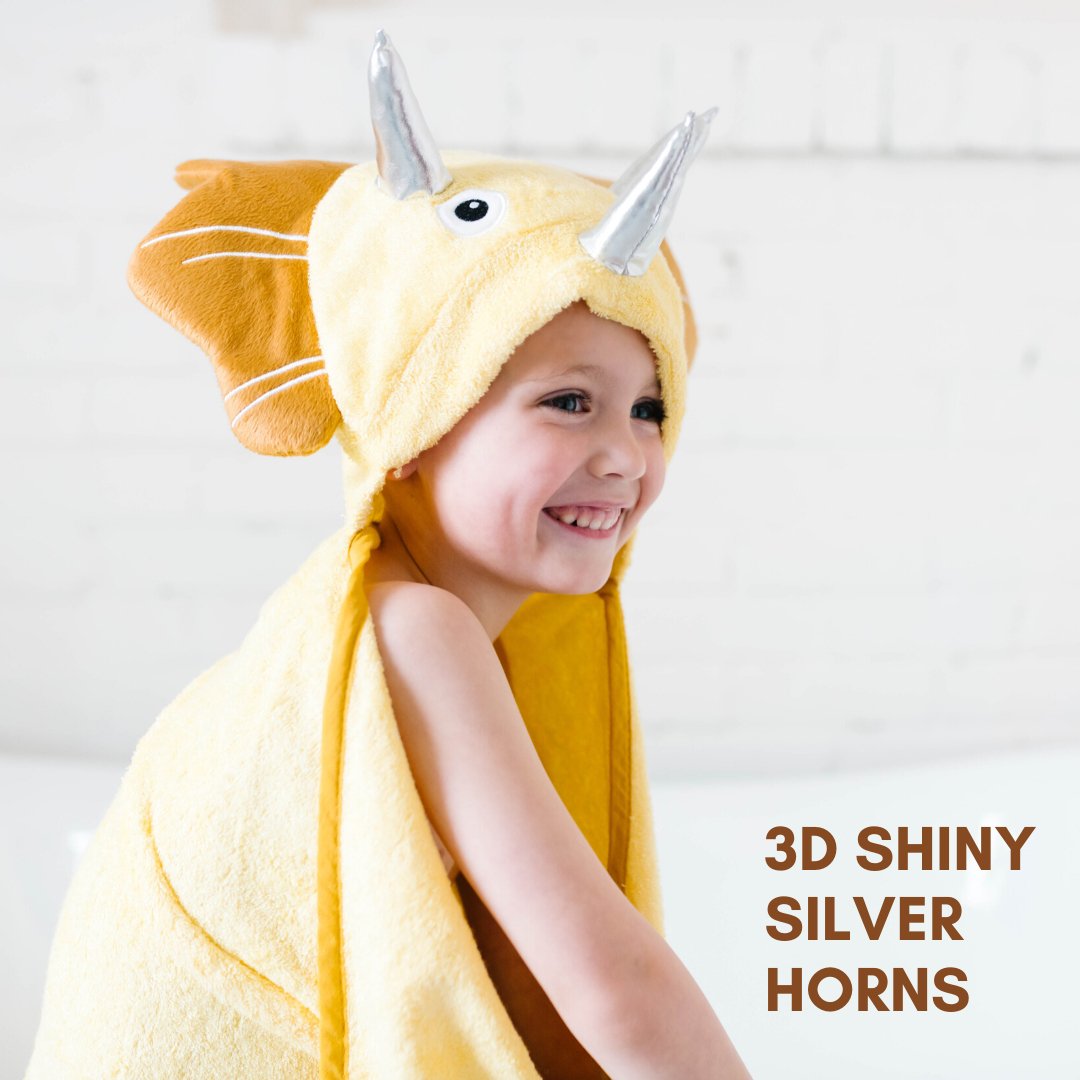 Toddler Hooded Towel Yellow Dinosaur - JSL FashionKids & BabiesJSL FashionRed Nyx1T - 3Z10 - POC9