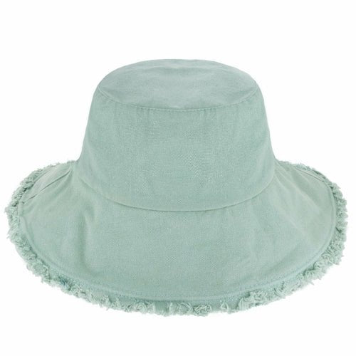 Wide Brim Frayed Bucket Hat - JSL FashionHatsJSL FashionCrimson Hector1 Pack - BH201AS