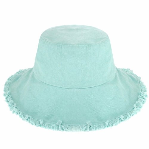 Wide Brim Frayed Bucket Hat - JSL FashionHatsJSL FashionCrimson Hector1 Pack - BH201BB