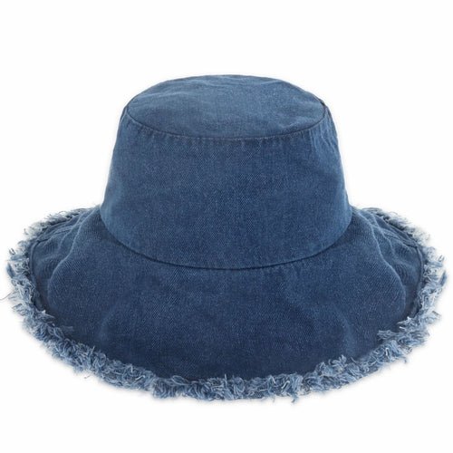 Wide Brim Frayed Bucket Hat - JSL FashionHatsJSL FashionCrimson Hector1 Pack - BH201BJ